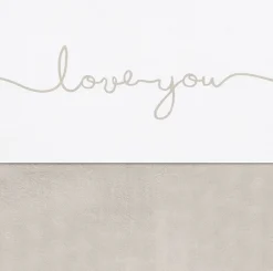 Jollein Bedtextiel * Ledikantlaken Love You Nougat Beige