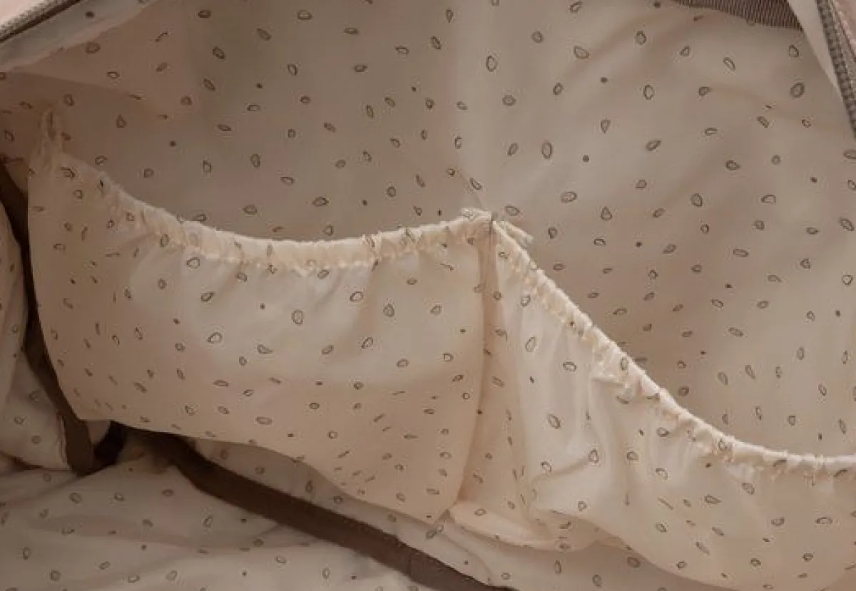 Jollein Verzorgingstassen|Verzorgingstassen * Luiertas Embossed Lily Milky Coffee Bruin