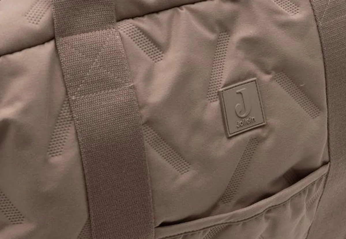 Jollein Verzorgingstassen|Verzorgingstassen * Luiertas Embossed Lily Milky Coffee Bruin