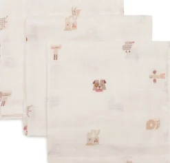 Jollein Monddoekjes|Monddoekjes * Monddoekje Hydrofiel Animal Friends 3 Stuks Multicolor
