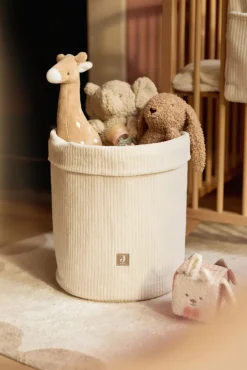 Jollein Manden|Bedtextiel * Opbergmand Cloudy Rib Oatmeal Beige