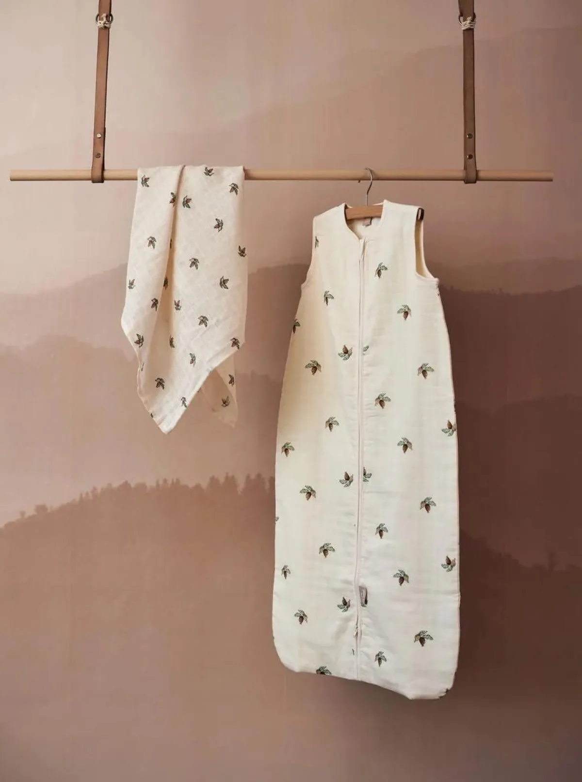Jollein Bedtextiel|Slaapzakken * Slaapzak Hydrofiel Rosehip 90 cm Beige