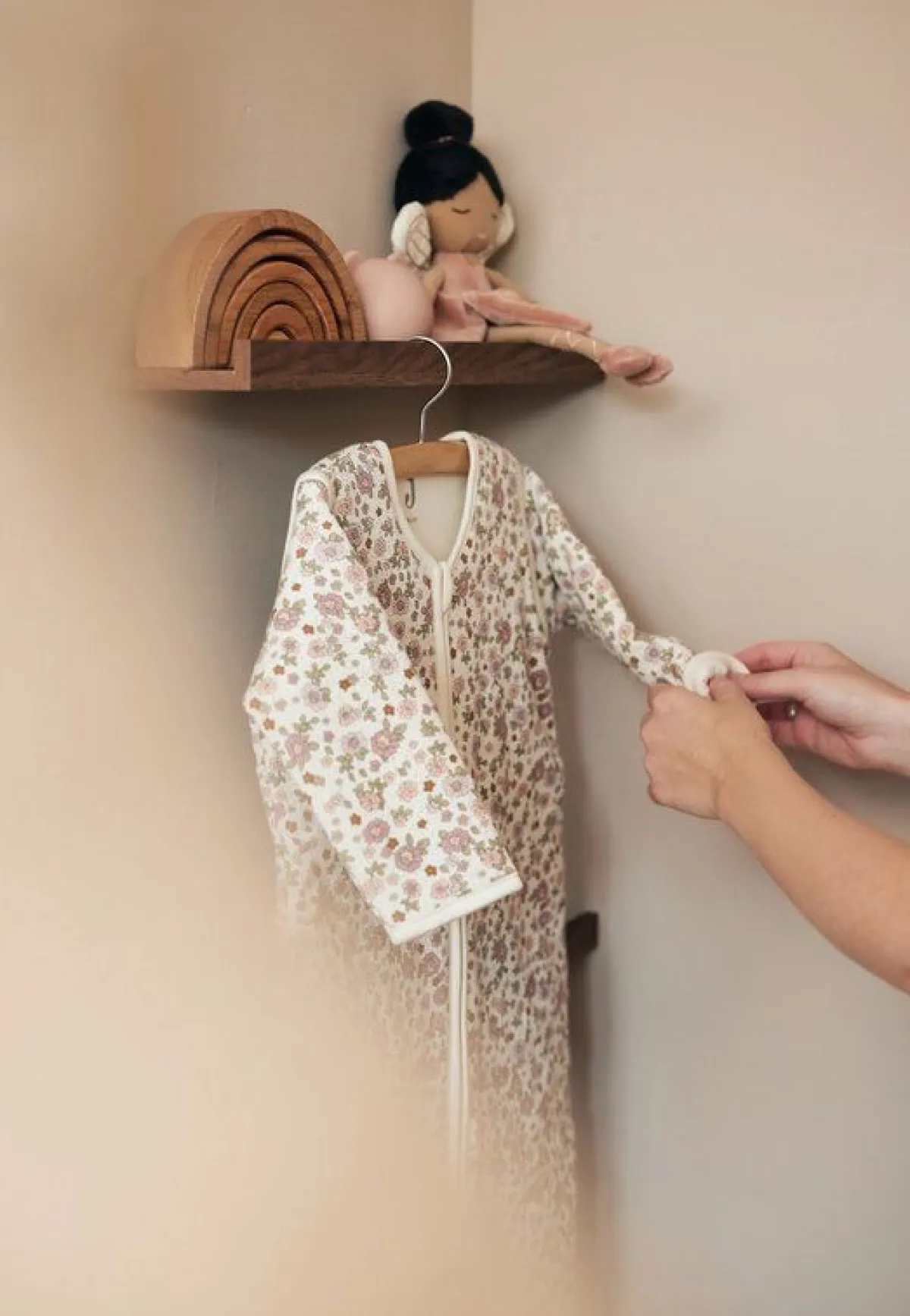 Jollein Slaapzakken|Bedtextiel * Slaapzak met Afritsbare Mouw Retro Flowers