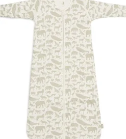 Jollein Slaapzakken|Bedtextiel * Slaapzak met Afritsbare Mouwen Animals Olive Green 90 cm