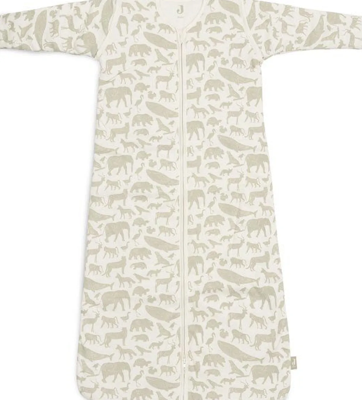 Jollein Slaapzakken|Bedtextiel * Slaapzak met Afritsbare Mouwen Animals Olive Green 90 cm