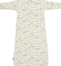 Jollein Slaapzakken|Bedtextiel * Slaapzak met Afritsbare Mouwen Animals Olive Green 90 cm