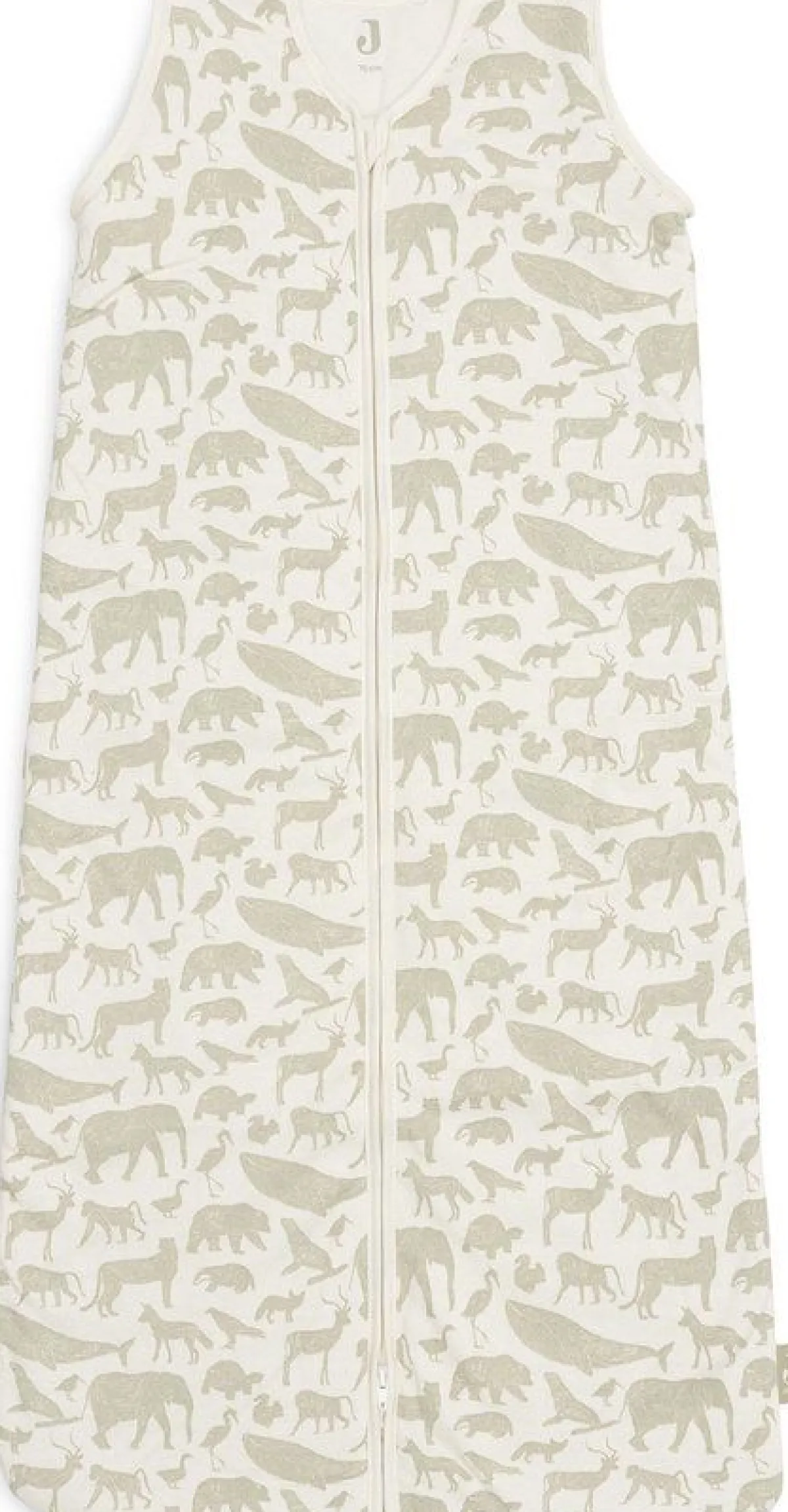 Jollein Slaapzakken|Bedtextiel * Slaapzak met Afritsbare Mouwen Animals Olive Green 90 cm