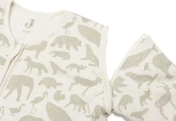 Jollein Slaapzakken|Bedtextiel * Slaapzak met Afritsbare Mouwen Animals Olive Green 90 cm