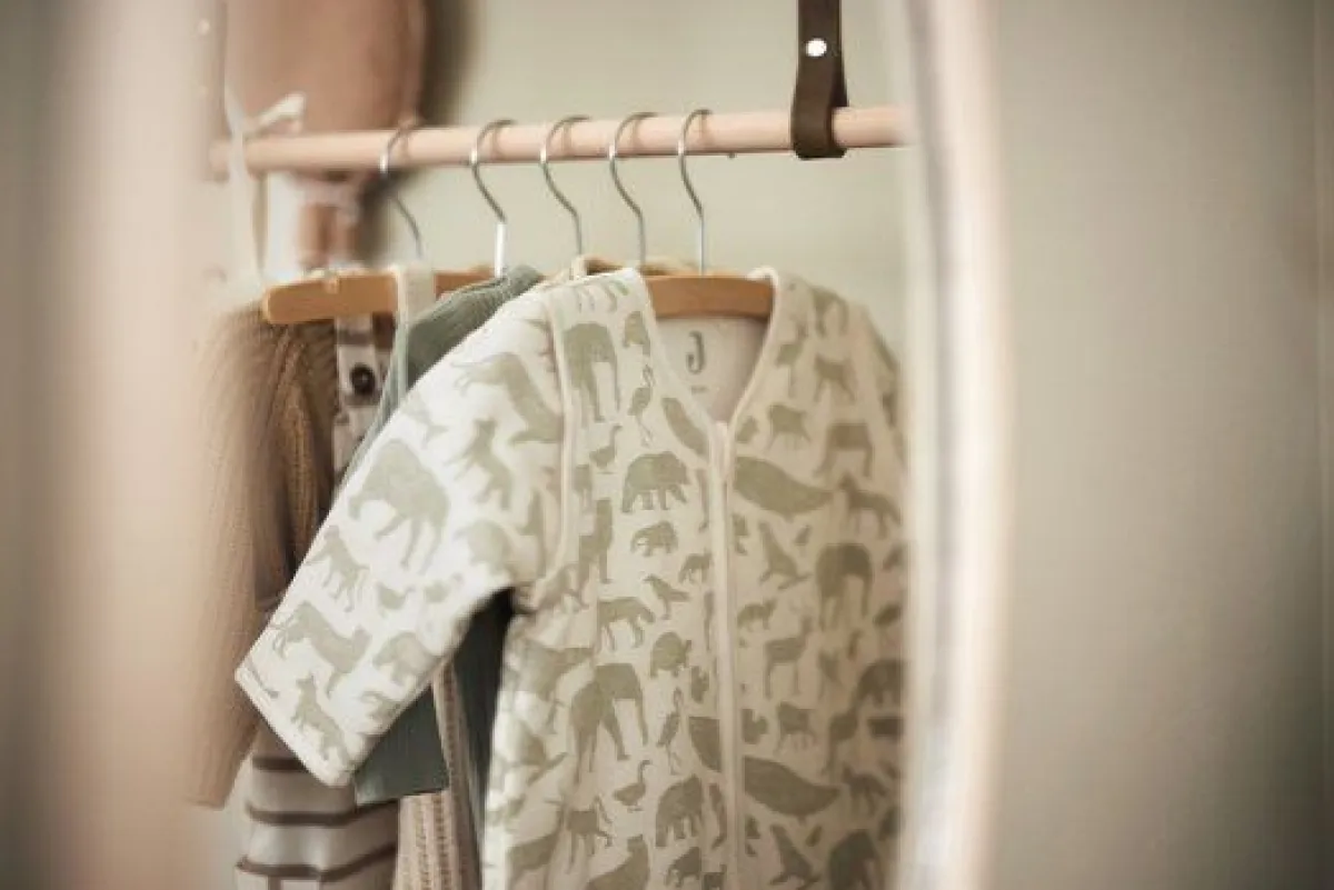 Jollein Slaapzakken|Bedtextiel * Slaapzak met Afritsbare Mouwen Animals Olive Green 90 cm