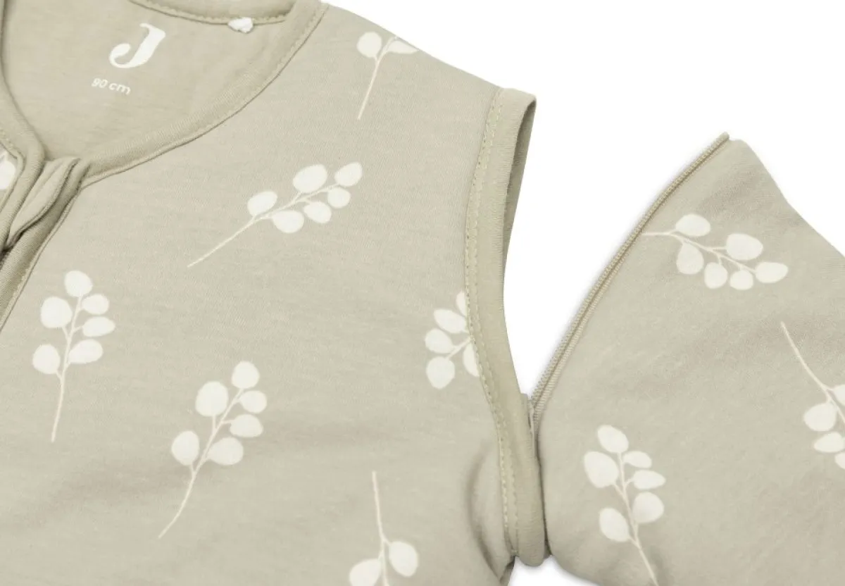 Jollein Slaapzakken|Bedtextiel * Slaapzak met Afritsbare Mouwen Twig Olive Green 90 cm