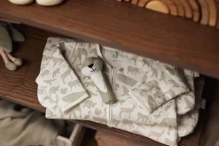 Jollein Bedtextiel|Slaapzakken * Slaapzak met Afritsbare Mouwen Animals Olive Green 70 cm Groen
