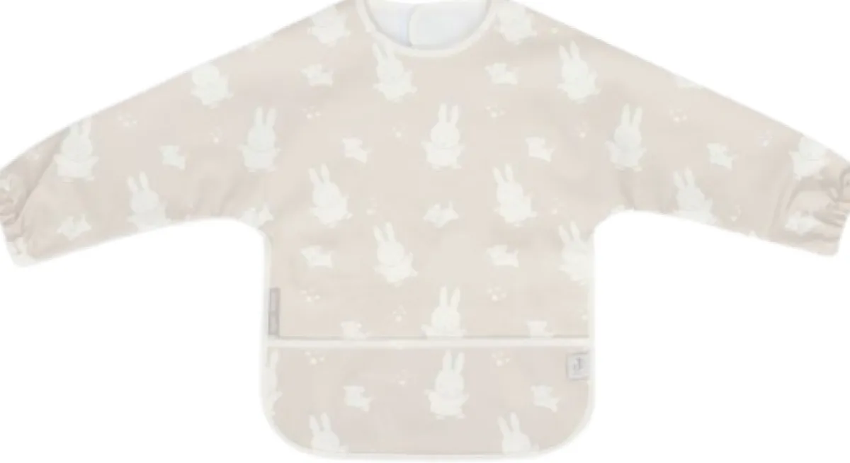 Jollein Slabben|Bedtextiel * Slab Waterproof met Mouw Nijntje Miffy & Snuffy Nougat Zand