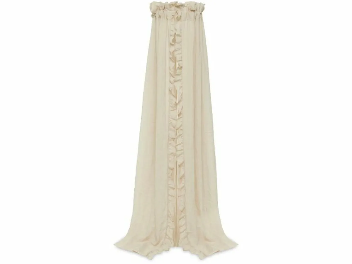 Jollein Bedtextiel|Accessoires * Sluier Vintage Ruffle Nougat Beige