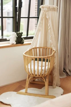 Jollein Bedtextiel|Accessoires * Sluier Vintage Ruffle Nougat Beige