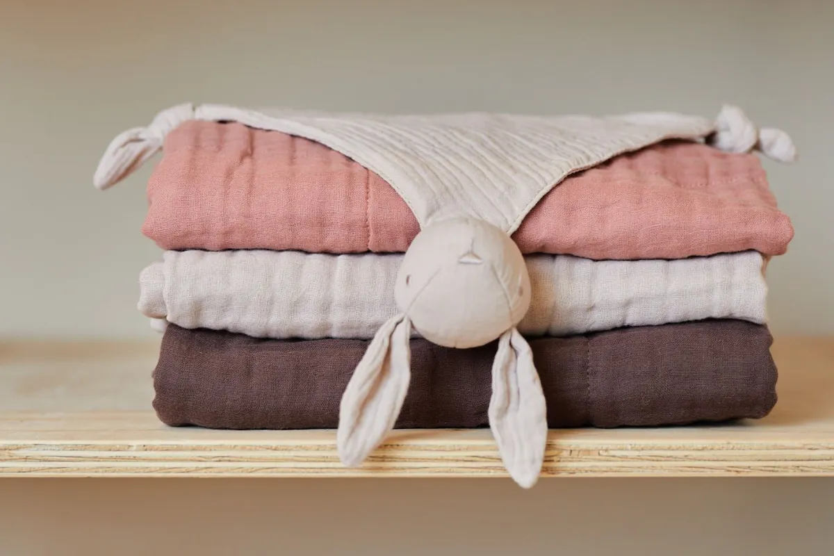 Jollein Speendoekjes|Bedtextiel * Speendoekje Bunny Ears Nougat Roze