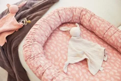 Jollein Speendoekjes|Bedtextiel * Speendoekje Bunny Ears Nougat Roze