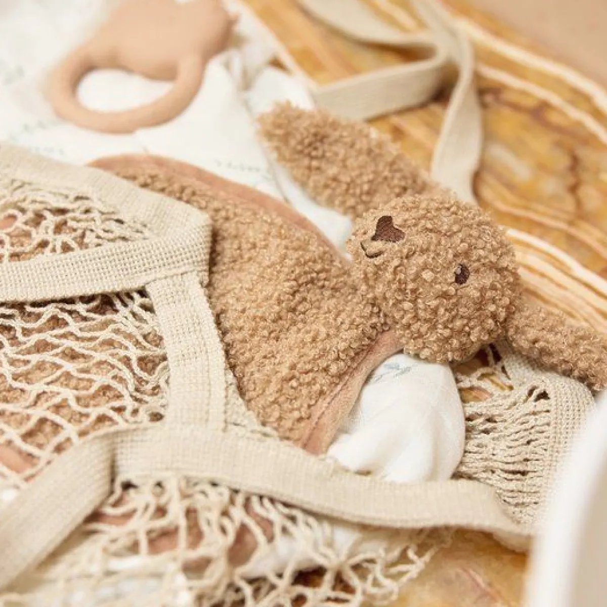 Jollein Speendoekjes|Bedtextiel * Speendoekje Bunny Riverside Bruin