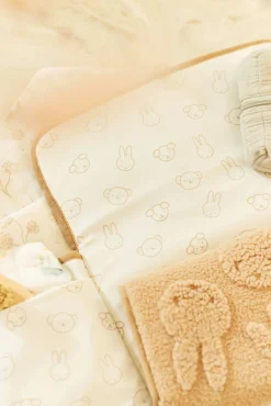 Jollein Verzorgingstassen * Verschoningsmat met Opbergvak Miffy Jacquard Teddy Biscuit Bruin