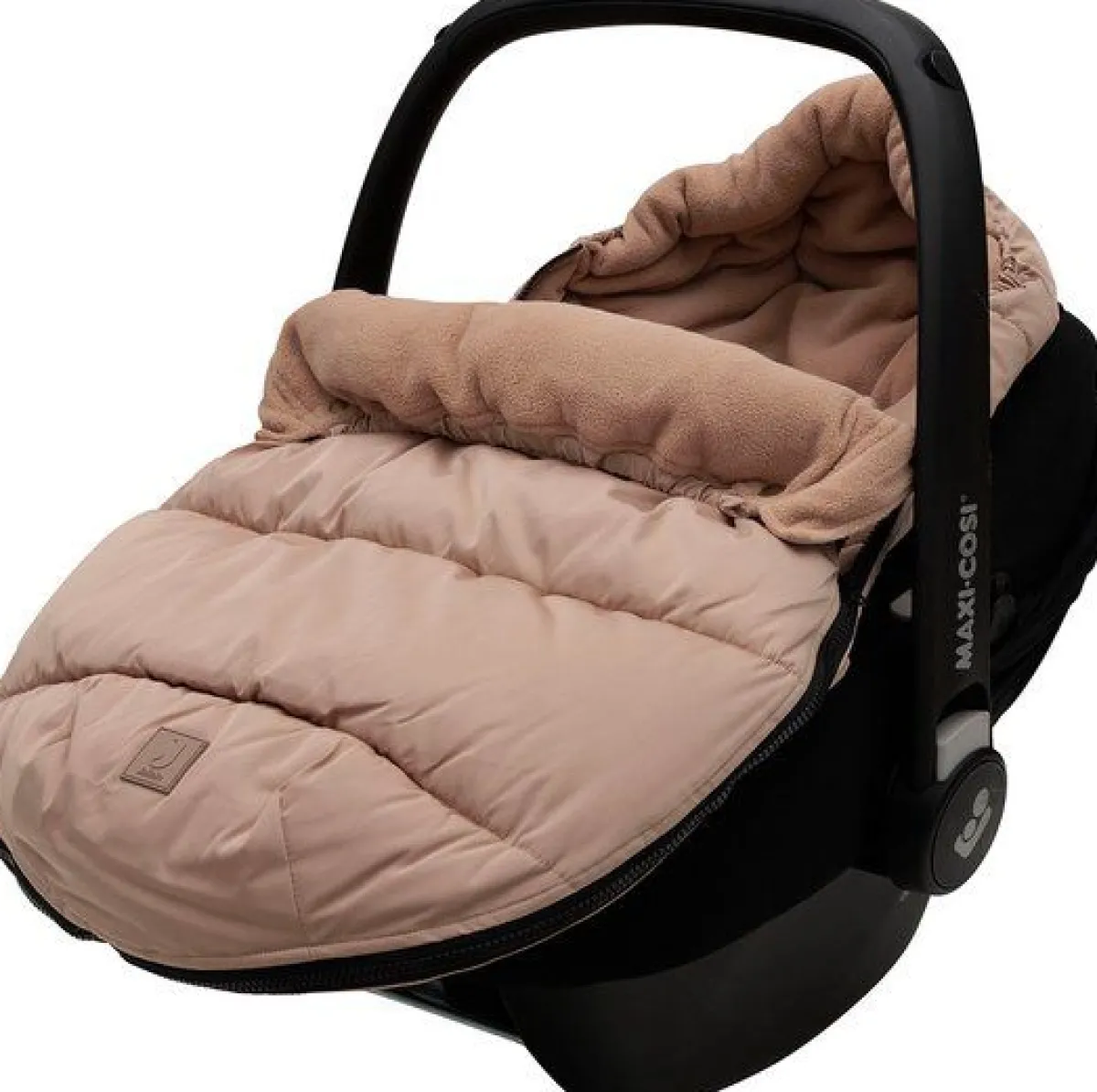 Jollein Baby Autostoel|Bedtextiel * Voetenzak Autostoel Puffed Biscuit 3/5 punts Beige