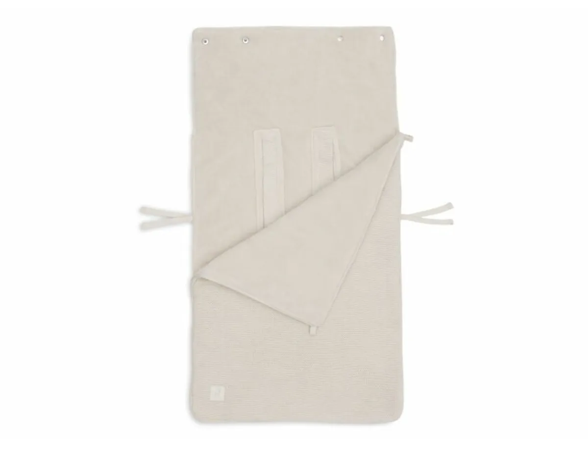 Jollein Baby Autostoel * Voetenzak Autostoel Groep 0+ Basic Knit Oatmeal 3/5 punts Beige