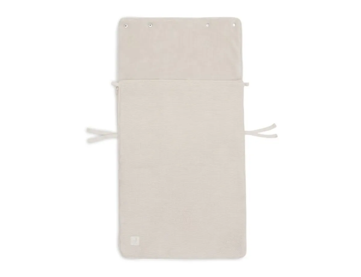 Jollein Baby Autostoel * Voetenzak Autostoel Groep 0+ Basic Knit Oatmeal 3/5 punts Beige