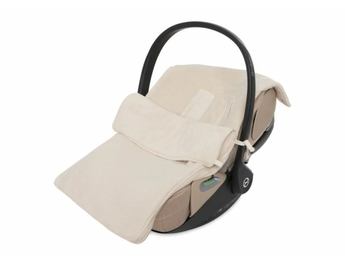 Jollein Baby Autostoel * Voetenzak Autostoel Groep 0+ Basic Knit Oatmeal 3/5 punts Beige
