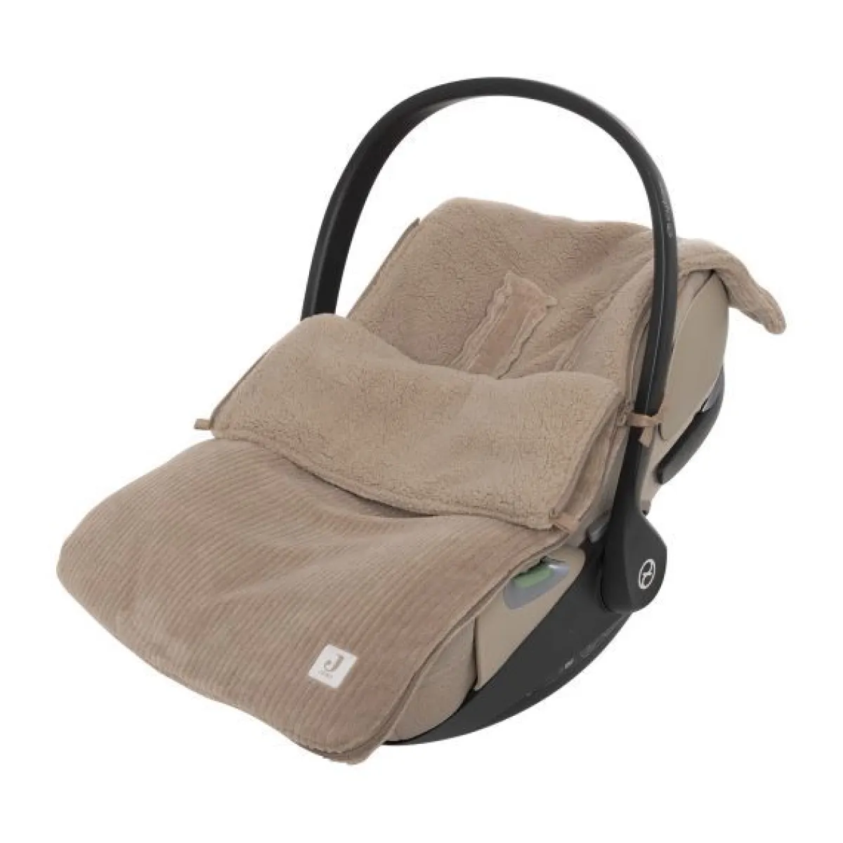 Jollein Baby Autostoel * Voetenzak Autostoel Groep 0+ Cloudy Rib Milky Coffee 3/5 punts Bruin