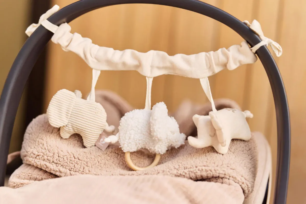 Jollein Baby Autostoel * Voetenzak Autostoel Groep 0+ Cloudy Rib Milky Coffee 3/5 punts Bruin