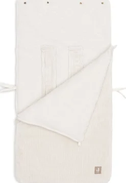 Jollein Baby Autostoel * Voetenzak Autostoel Groep 0+ Cloudy Rib Oatmeal 3/5 punts Beige