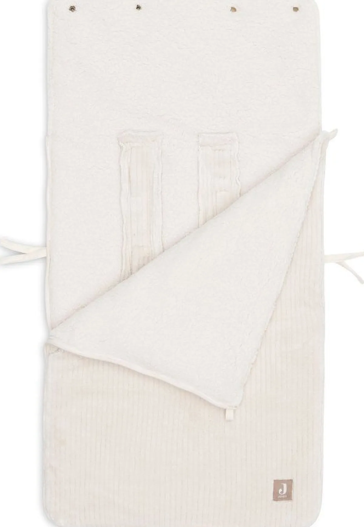 Jollein Baby Autostoel * Voetenzak Autostoel Groep 0+ Cloudy Rib Oatmeal 3/5 punts Beige
