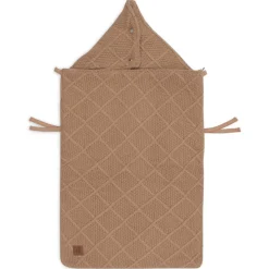 Jollein Baby Autostoel * Voetenzak Autostoel Groep 0+ Check Knit Biscuit 3/5 punts Bruin