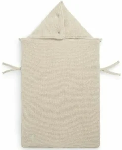 Jollein Baby Autostoel|Bedtextiel * Voetenzak Autostoel Basic Knit Nougat Beige
