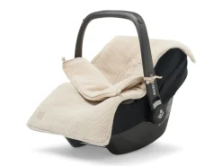 Jollein Baby Autostoel|Bedtextiel * Voetenzak Autostoel Basic Knit Nougat Beige