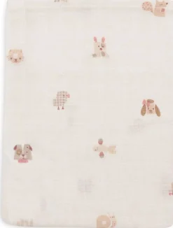 Jollein Handdoeken En Washandjes|Bedtextiel * Washandje Hydrofiel Animal Friends 3 Stuks Multicolor