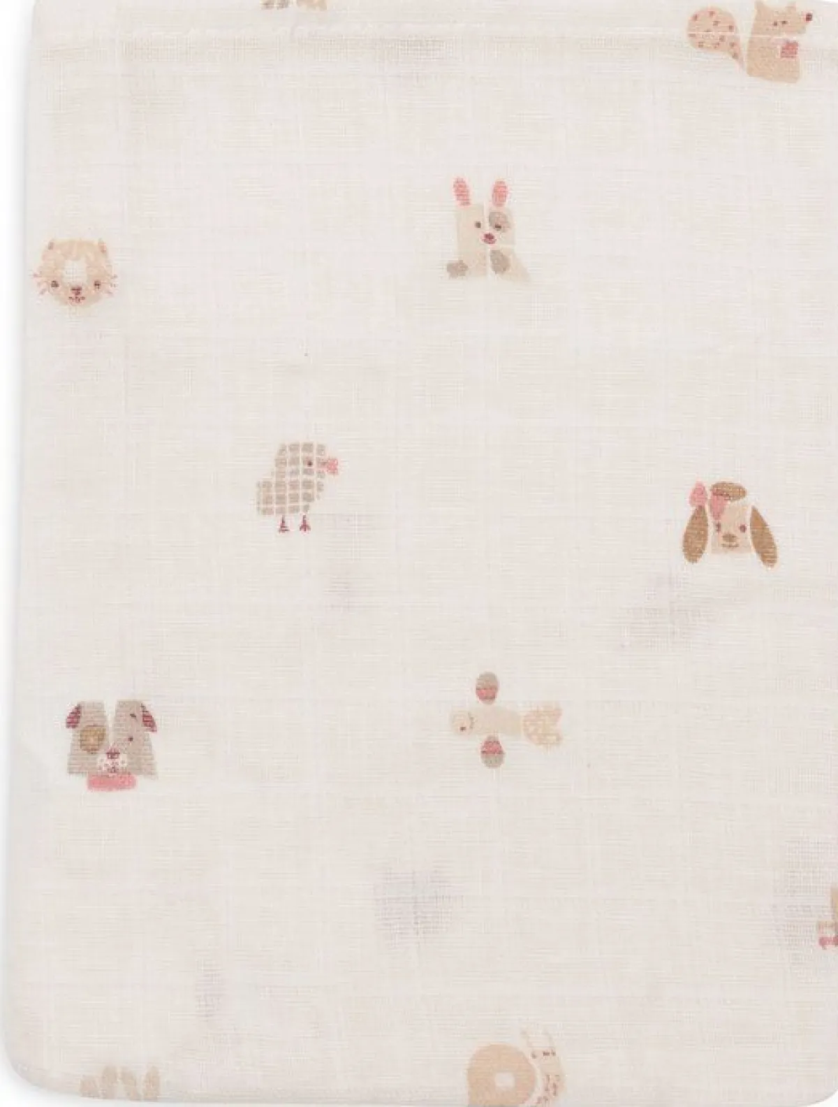 Jollein Handdoeken En Washandjes|Bedtextiel * Washandje Hydrofiel Animal Friends 3 Stuks Multicolor