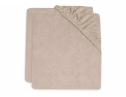 Jollein Waskussenhoezen|Bedtextiel * Waskussenhoes Badstof Wild Rose - 2-pack Roze