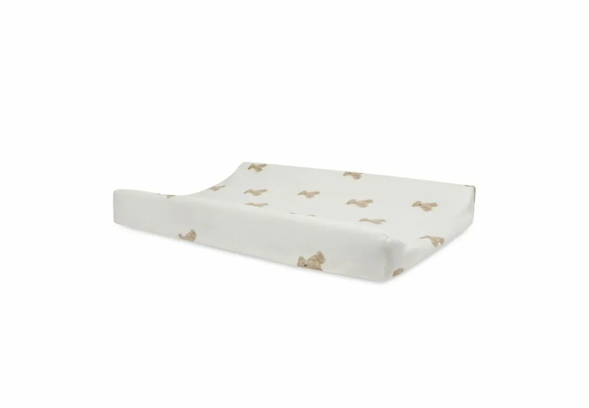 Jollein Waskussenhoezen|Bedtextiel * Waskussenhoes Jersey Teddy Bear Multicolor