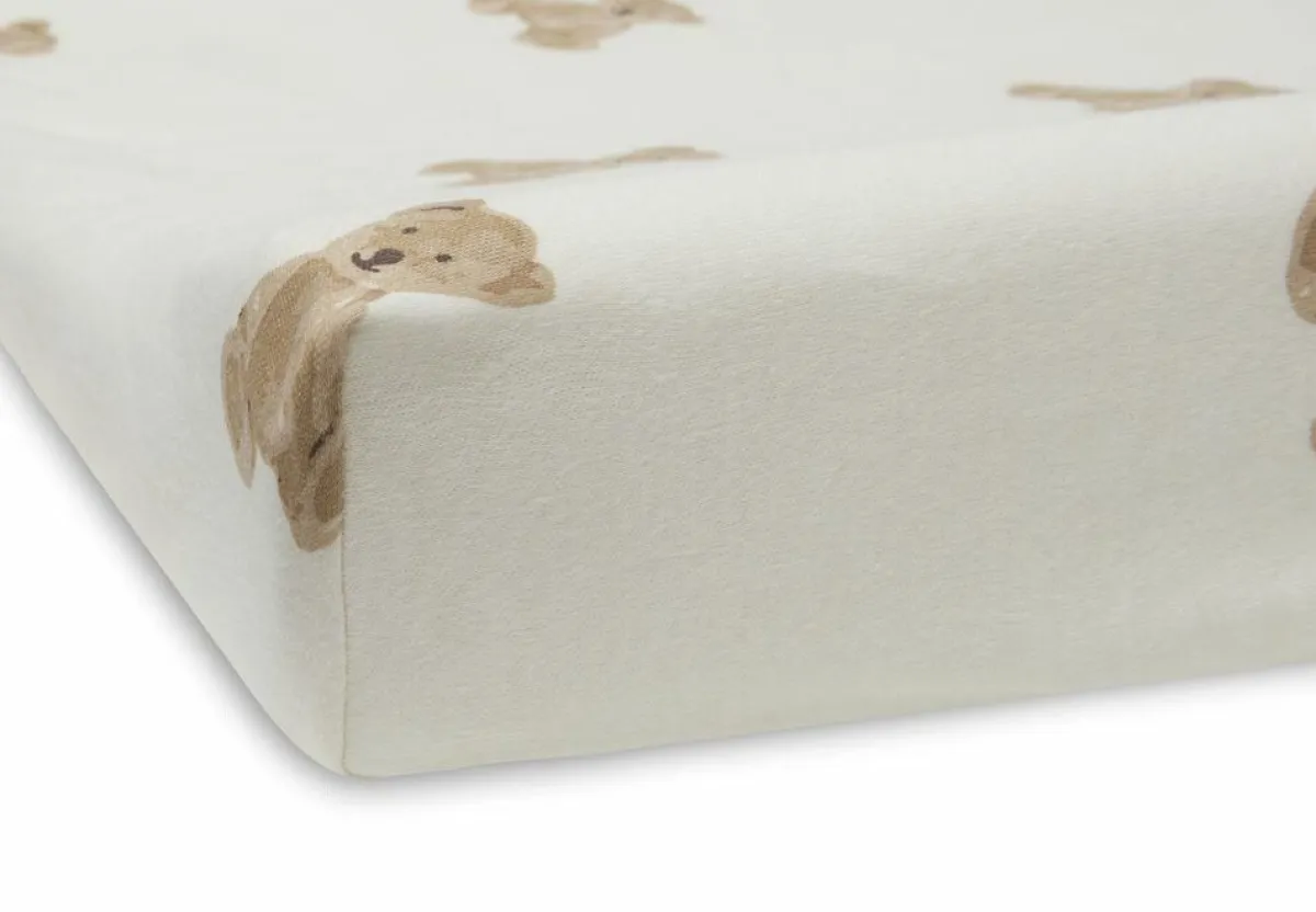 Jollein Waskussenhoezen|Bedtextiel * Waskussenhoes Jersey Teddy Bear Multicolor