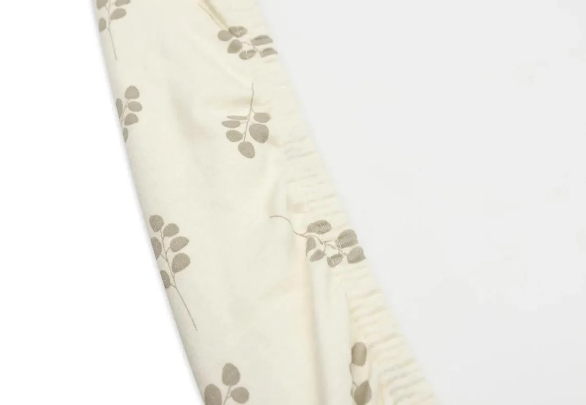Jollein Waskussenhoezen|Bedtextiel * Waskussenhoes Jersey Twig Olive Green Groen