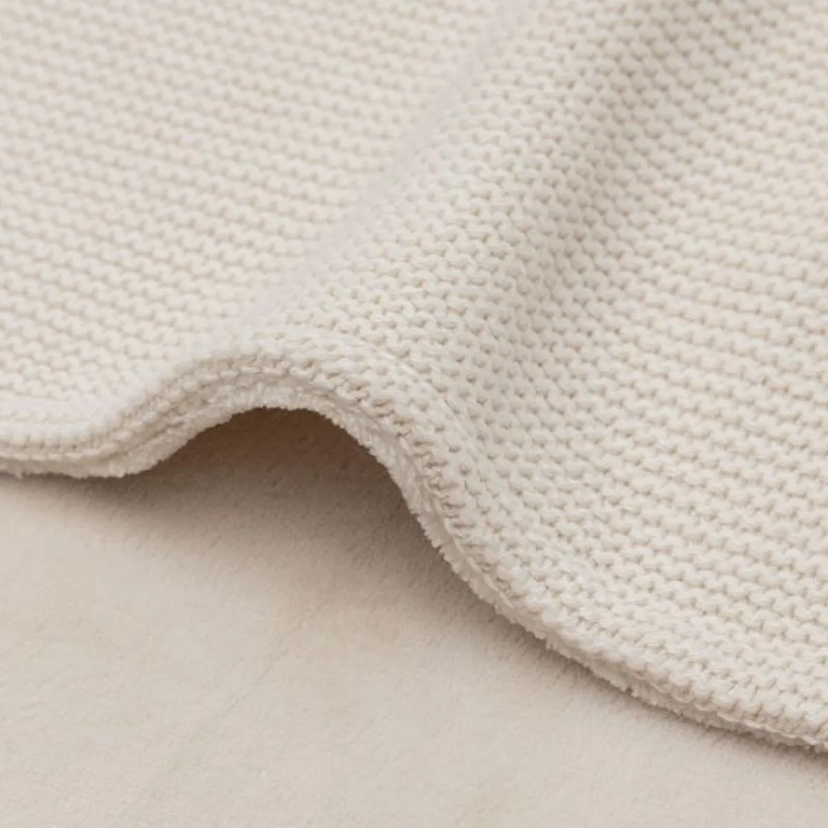 Jollein Bedtextiel * Wiegdeken Basic Knit Velvet Oatmeal