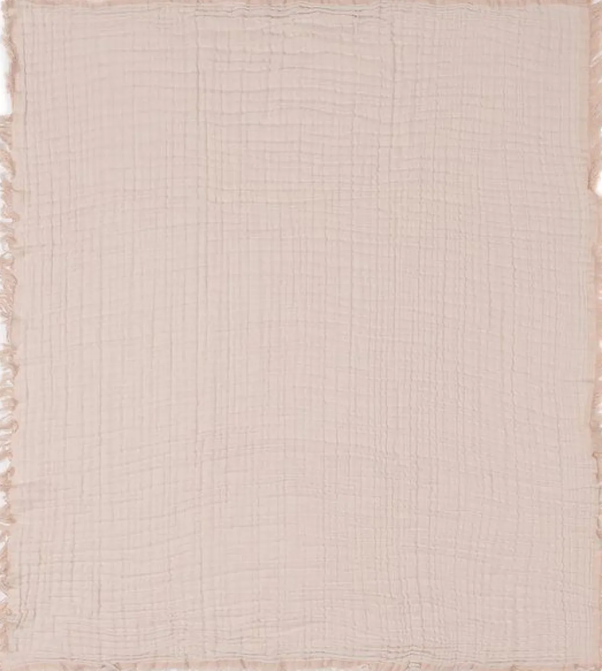Jollein Bedtextiel * Wiegdeken Fringe Moonstone/Ivory GOTS Roze