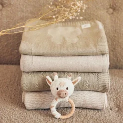 Jollein Bedtextiel * Wiegdeken Nijntje Miffy Nougat/Coral Fleece