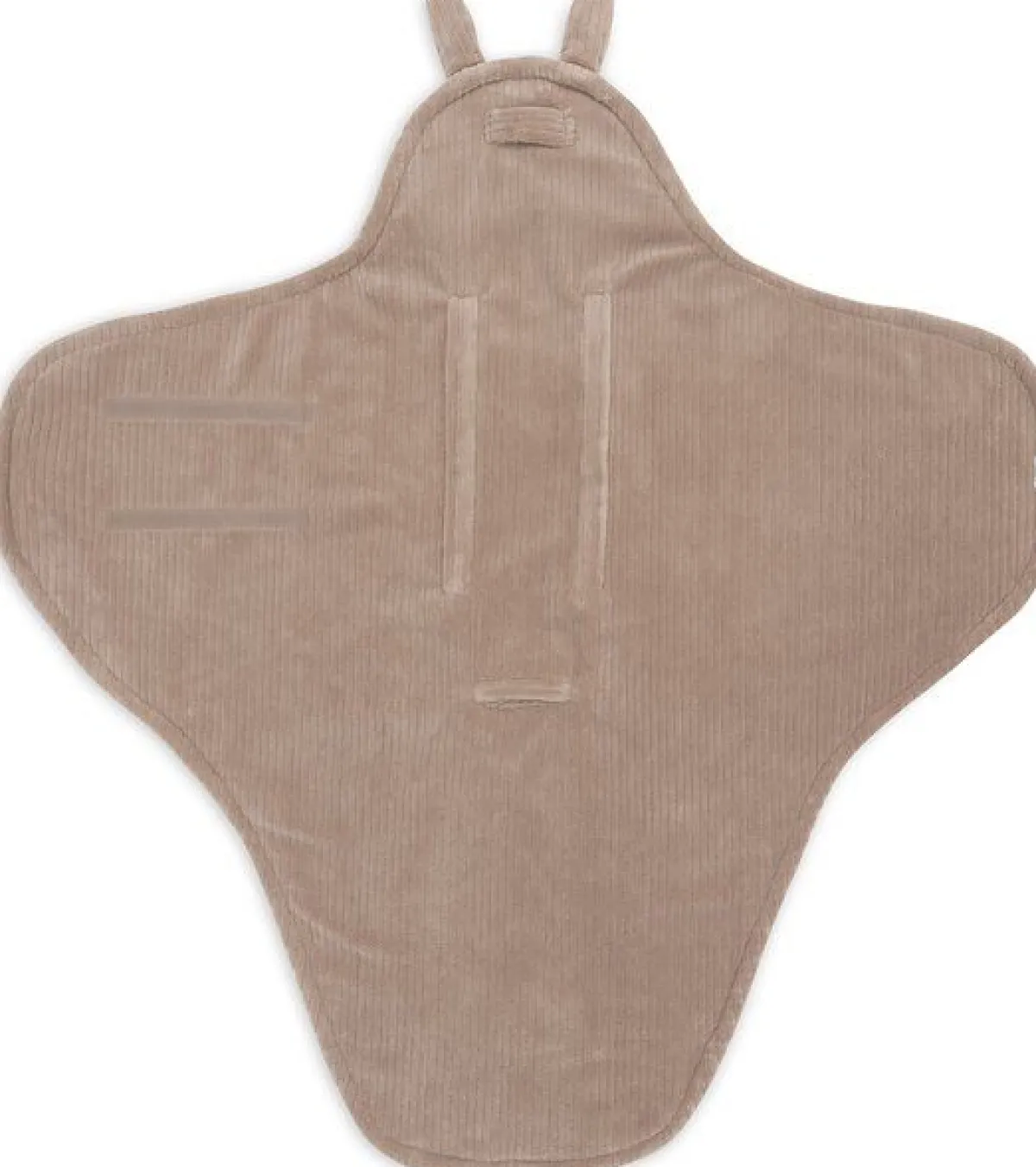 Jollein Badcapes|Bedtextiel * Wikkeldeken Bunny Cloudy Rib Milky Coffee Bruin