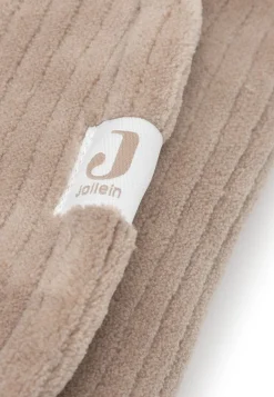 Jollein Badcapes|Bedtextiel * Wikkeldeken Bunny Cloudy Rib Milky Coffee Bruin
