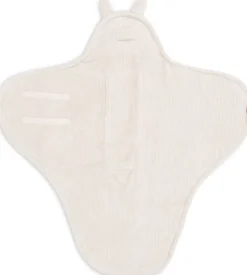 Jollein Badcapes|Bedtextiel * Wikkeldeken Bunny Cloudy Rib Oatmeal Beige