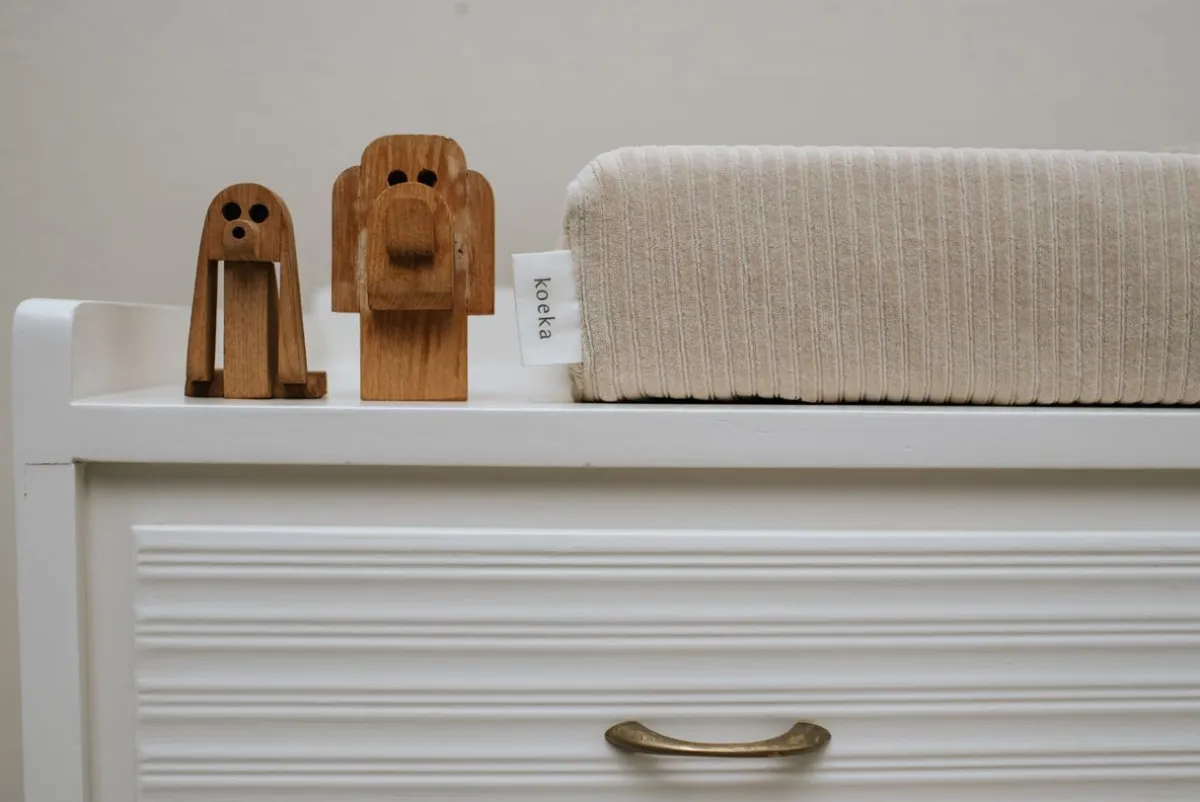 Koeka Waskussenhoezen|Bedtextiel * Aankleedkussenhoes Vik Sand Wit