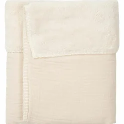 Koeka Bedtextiel * Ledikantdeken Faro Teddy Warm White Wit