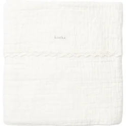 Koeka Bedtextiel * Ledikantdeken Lace Elba Milky Wit