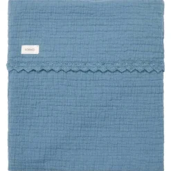 Koeka Bedtextiel * Ledikantdeken Lace Elba Bluestone Blauw