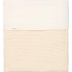 Koeka Bedtextiel * Ledikantdeken Malaga Cotton Fleece Warm White Wit